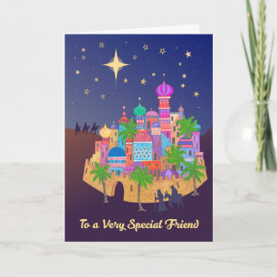 Christmas Joy Bethlehem für Friend Card Karte