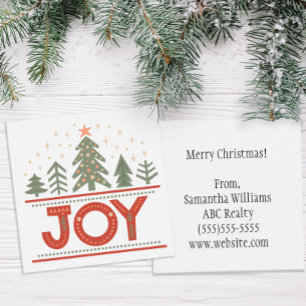 Christmas Joy Boho Holiday Popby Mitteilungskarte