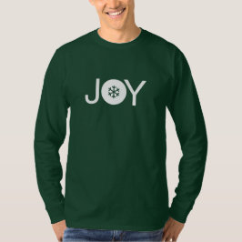 Christmas Joy Green und White Long Sleeve T - Shir T-Shirt