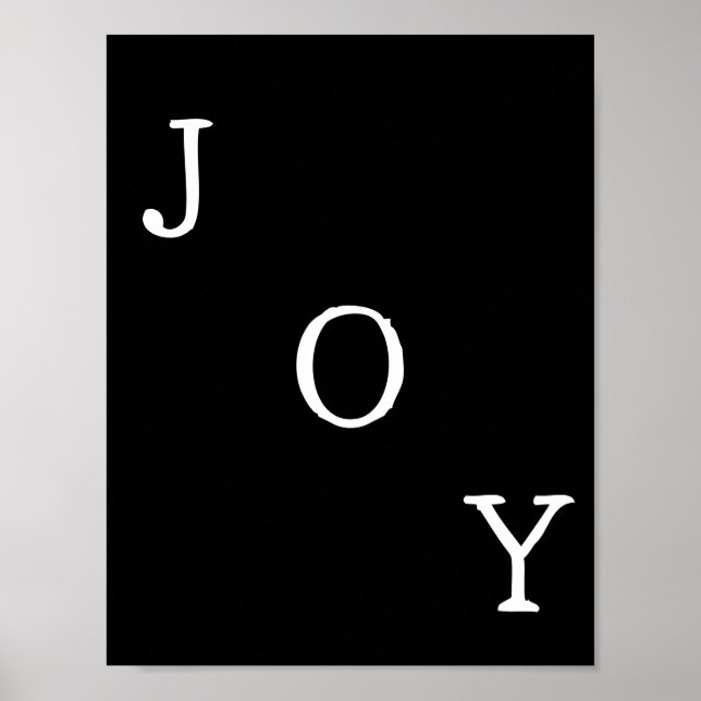 Christmas Joy Holiday Quote Poster (Vorne)