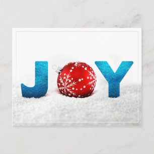Christmas Joy Postcard Feiertagspostkarte