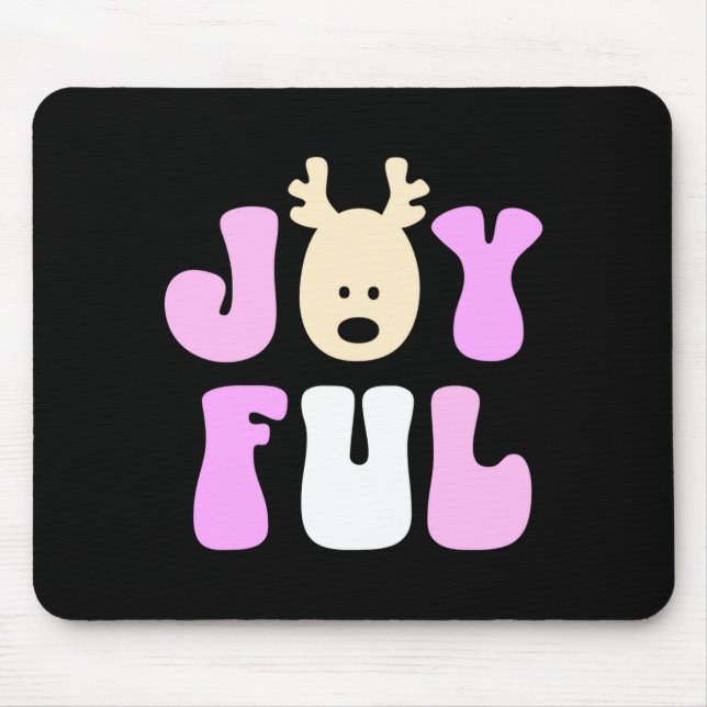 Christmas Joyful Colorful Festive Kids  Mousepad (Vorne)