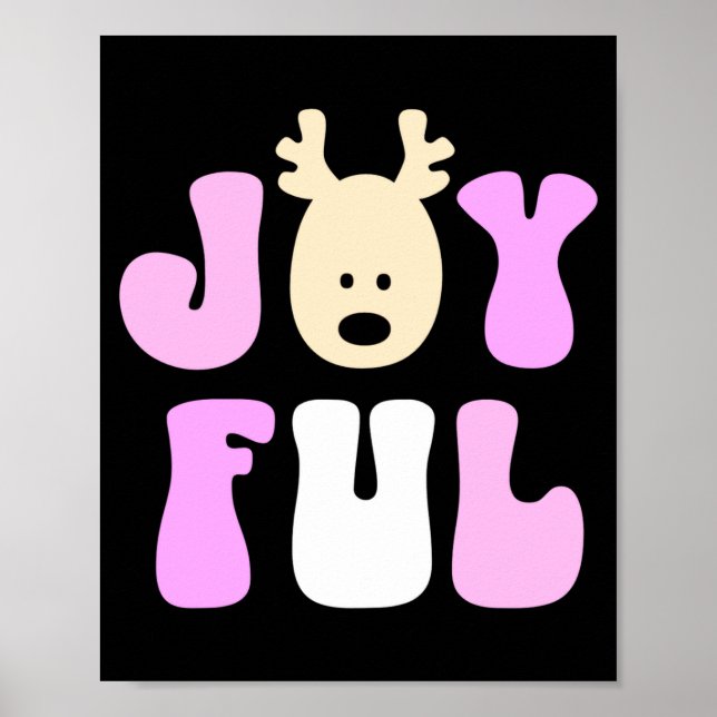 Christmas Joyful Colorful Festive Kids  Poster (Vorne)