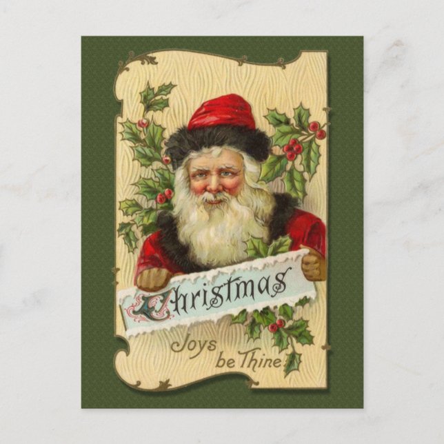 Christmas, Joys be Thine Feiertagspostkarte (Vorderseite)