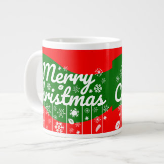 Christmas Jumbo Mug – White Ornaments  Jumbo-Tasse