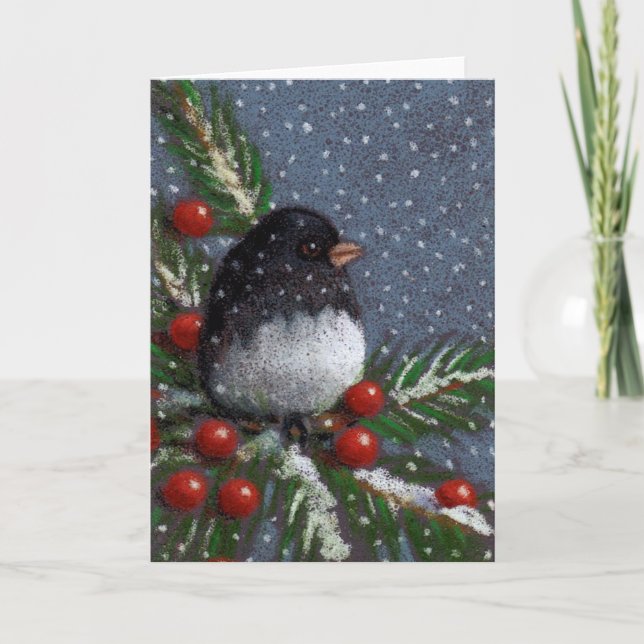 CHRISTMAS JUNCO FEIERTAGSKARTE (Vorderseite)