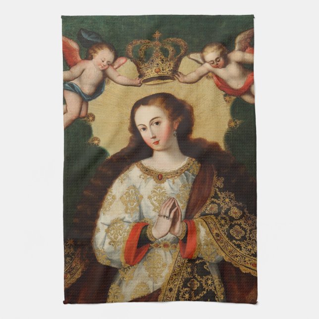 CHRISTMAS JUNGFRAU GESCHIRRTUCH (Vertikal)