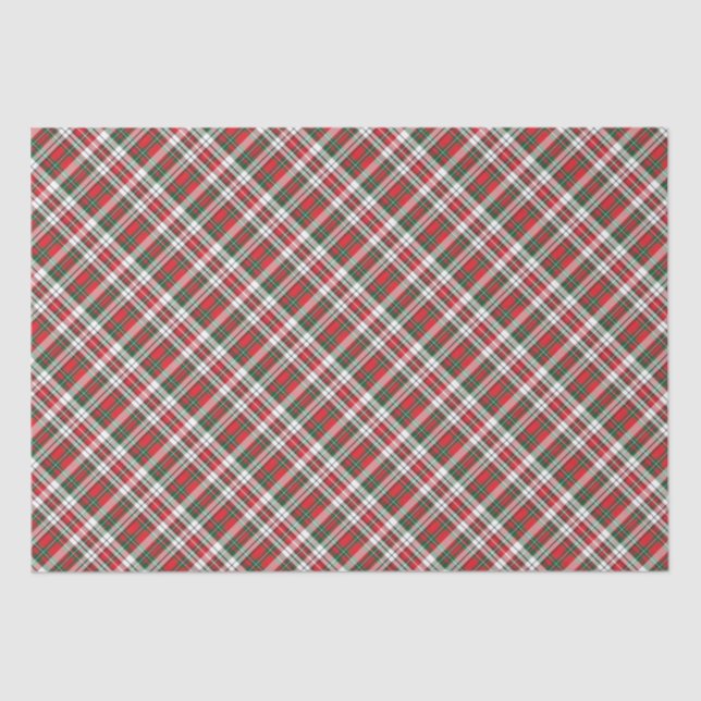 Christmas Kariert Bright Seidenpapier (Vorderseite)
