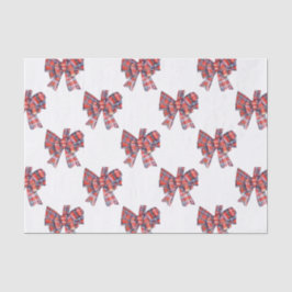 Christmas Kariert Tartan Bow Seidenpapier