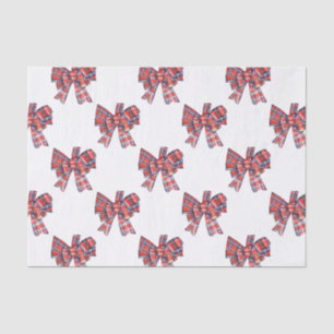 Christmas Kariert Tartan Bow Seidenpapier