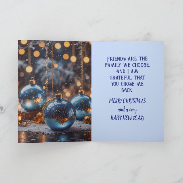 CHRISTMAS-KARTE AUSGEWÄHLT DANKESKARTE (Innenseite)