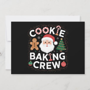 Christmas-Kekse-Back-Crew-Familienweihnachten Feiertagskarte