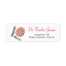 Christmas | Kerstmis | Adresslabel | Adressmarken