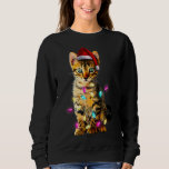 Christmas Kitten Xmas Cat Tree Santa Hat Christmas Sweatshirt<br><div class="desc">Weihnachts Kitten Weihnachten Weihnachten Katze Tree Weihnachtsmannmütze Weihnachten Pajama</div>