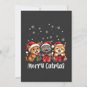 Christmas Kitty Cats Merry Catmas Einladung