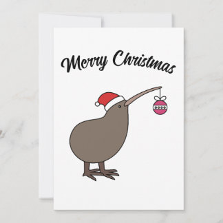 Christmas Kiwi Feiertagskarte