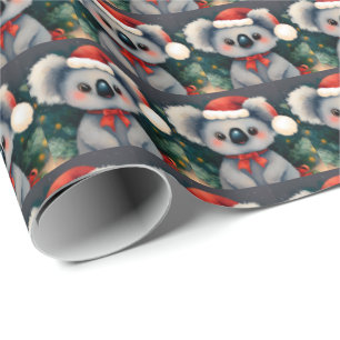 Christmas Koala 1 Geschenkpapier