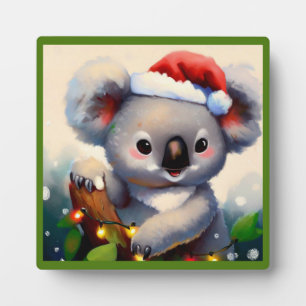 Christmas Koala 2 Fotoplatte