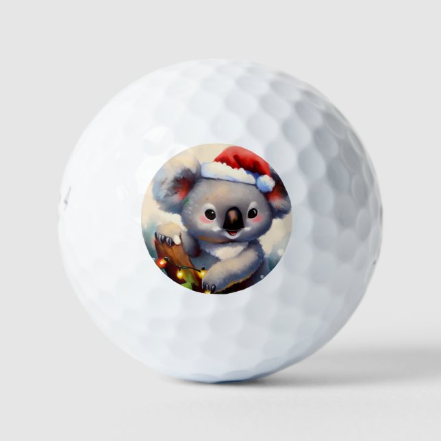 Christmas Koala (2) Golfball (Vorderseite)