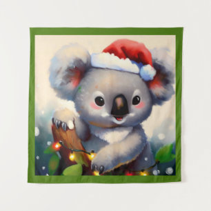 Christmas Koala 2 Wandteppich