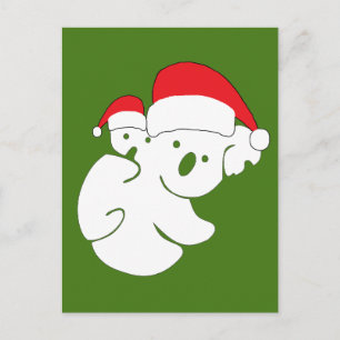 Christmas Koala Bears Postkarte