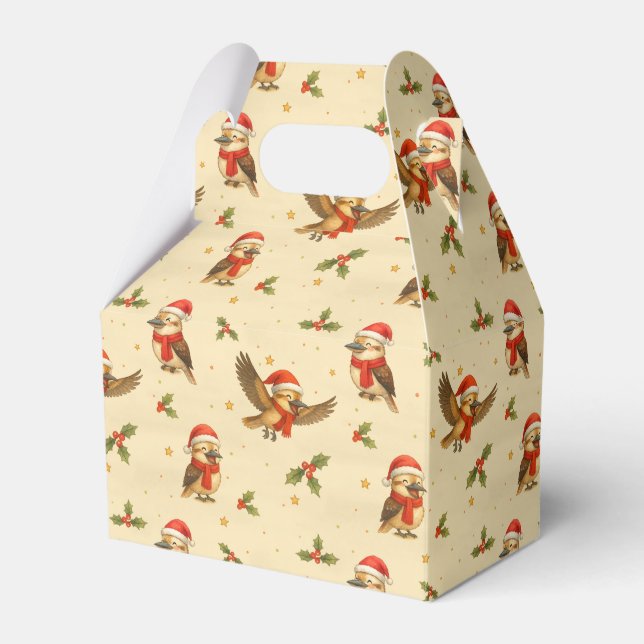 Christmas Kookaburra Watercolor Geschenkschachtel (Vorderseite)