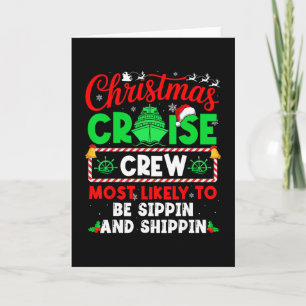 Christmas-Kreuzfahrt-Crew, die am wahrscheinlichst Karte