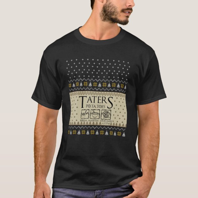Christmas L.O.T.R Taters Potarios Boilem Mashem Ug T-Shirt (Vorderseite)