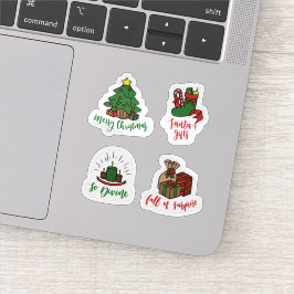 Christmas label sticker set