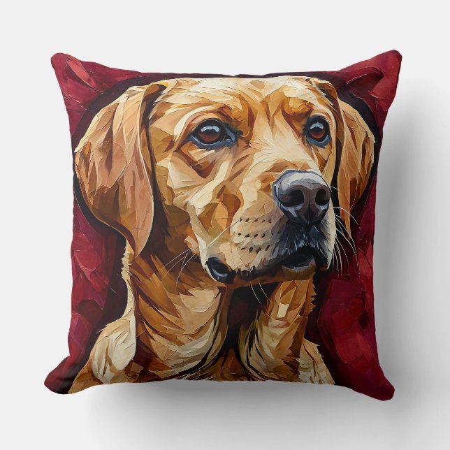 Christmas Labrador Dog Kissen (Vorderseite)