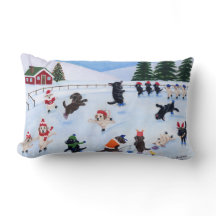 Christmas Labrador Ice Skaten