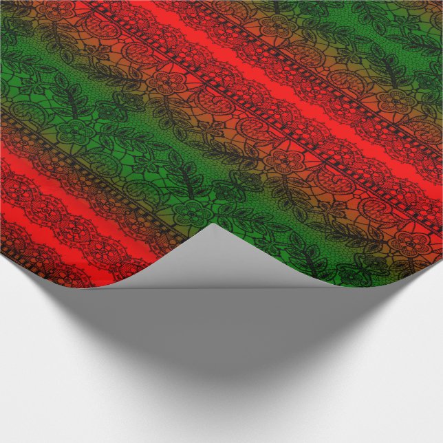 Christmas Lace v2 Geschenkpapier (Ecke)