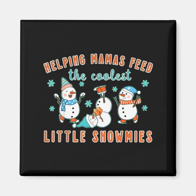 Christmas Lactation Consultant Lactation Nurse Lac Magnet (Vorne)