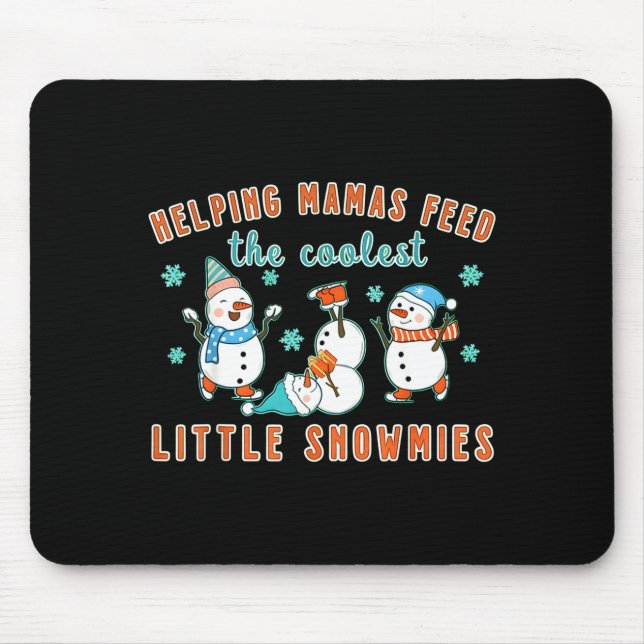 Christmas Lactation Consultant Lactation Nurse Lac Mousepad (Vorne)