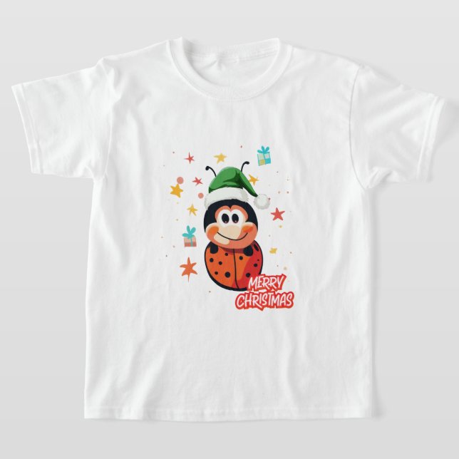 Christmas Ladybug Cheer T-Shirt (Ablage )