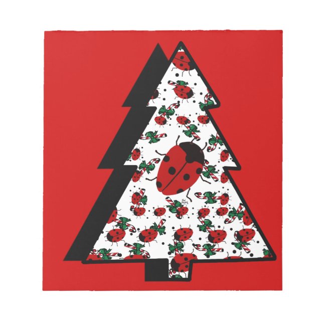 CHRISTMAS LADYBUGS NOTIZBLOCK (Vorderseite)
