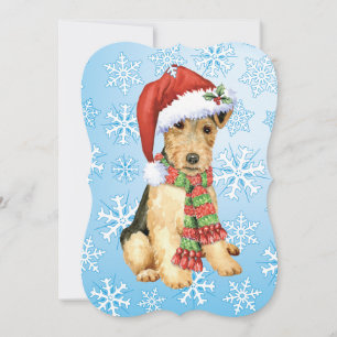 Christmas Lakeland Terrier Feiertagskarte