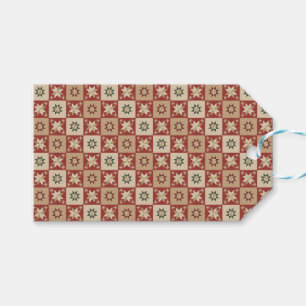 Christmas-Land-Stern-Quilt-Blöcke Geschenkanhänger