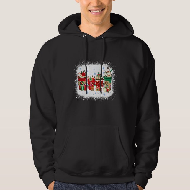 Christmas Latte Sweets Drinks Cup Winter Iced Coff Hoodie (Vorderseite)