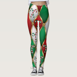 Christmas Leggings – Festive Holiday Pattern 