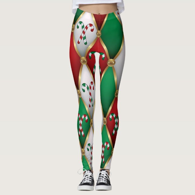 Christmas Leggings – Festive Holiday Pattern 