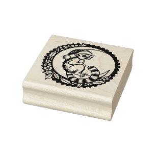 Christmas Lemur Gummistempel