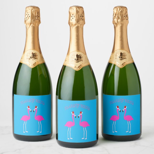 Christmas Lesbian Flamingos Flamingo Belles (Flaschen)
