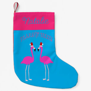 Christmas Lesbian Flamingos Flamingo Belles Custom Kleiner Weihnachtsstrumpf