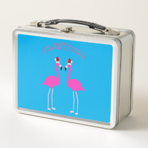 Christmas Lesbian Flamingos Flamingo Belles Custom Metall Brotdose