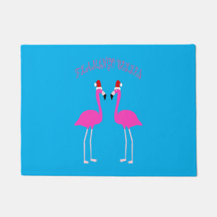 Christmas Lesbian Flamingos Flamingo Belles Fußmatte