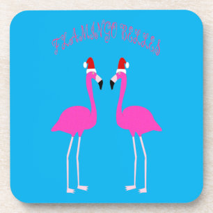 Christmas Lesbian Flamingos Flamingo Belles Getränkeuntersetzer