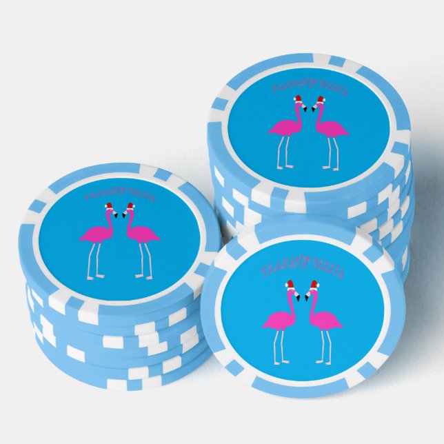 Christmas Lesbian Flamingos Flamingo Belles Pokerchips (Stapel)