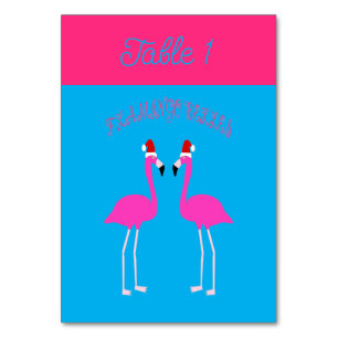Christmas Lesbian Flamingos Flamingo Belles Tischnummer