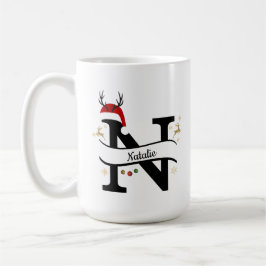 Christmas Letter N Alphabet  Kaffeetasse